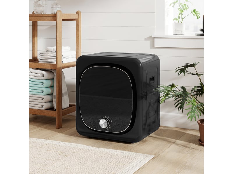 Séchoir linge portable - 800w 60°c max. - 5 modes - installation murale ou à poser - noir - Conforama B