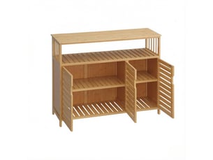 Buffet 3 porte(s) PANGIVO - 100 cm coloris naturel
