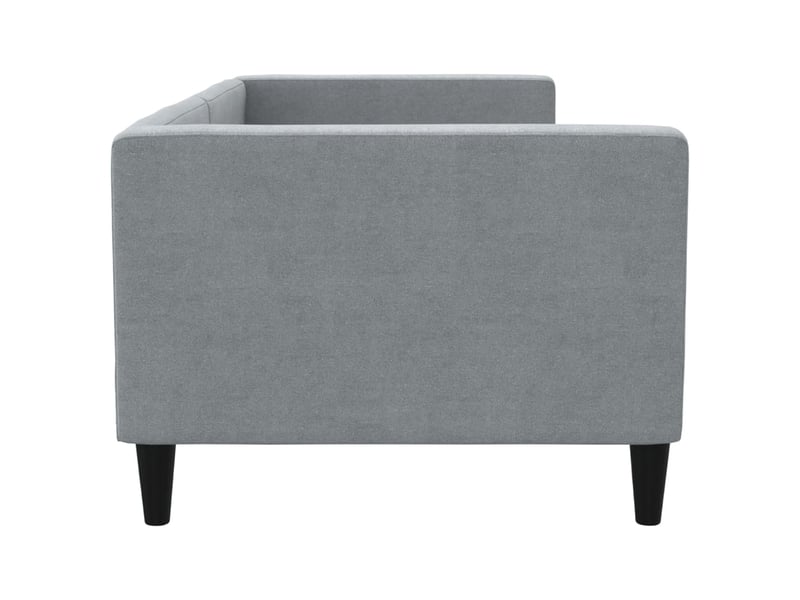 Lit simple- lit adulte - lit de repos sans matelas gris clair 80x200 cm tissu - Conforama C