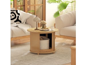 Table basse rond(e) coloris naturel HAUSS SPOLE  - 60 cmx60 cm