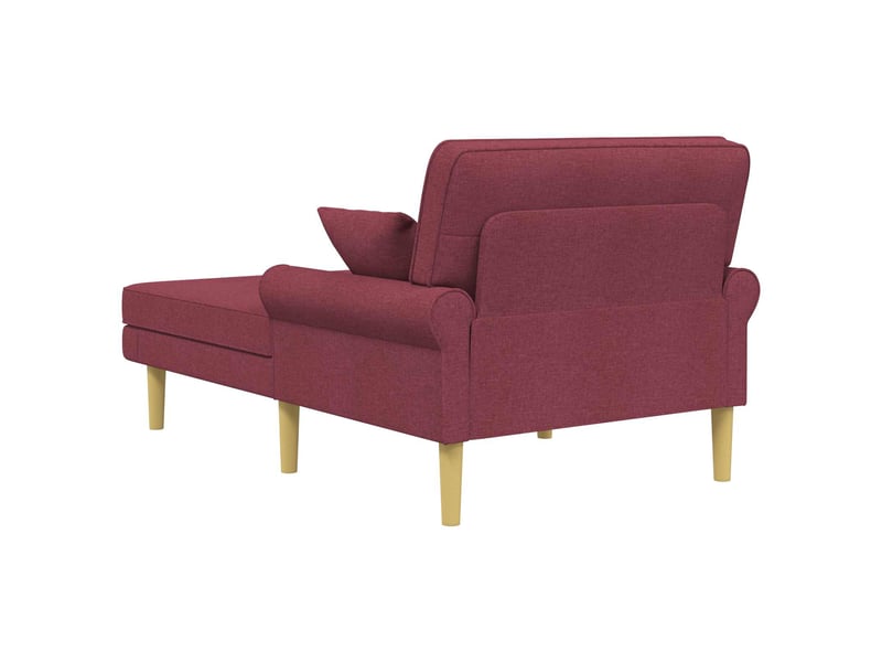 Vidaxl méridienne bordeaux tissu - Conforama E