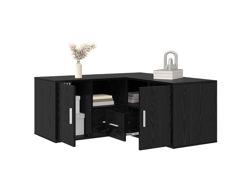  Meuble d'angle noir  - Conforama C
