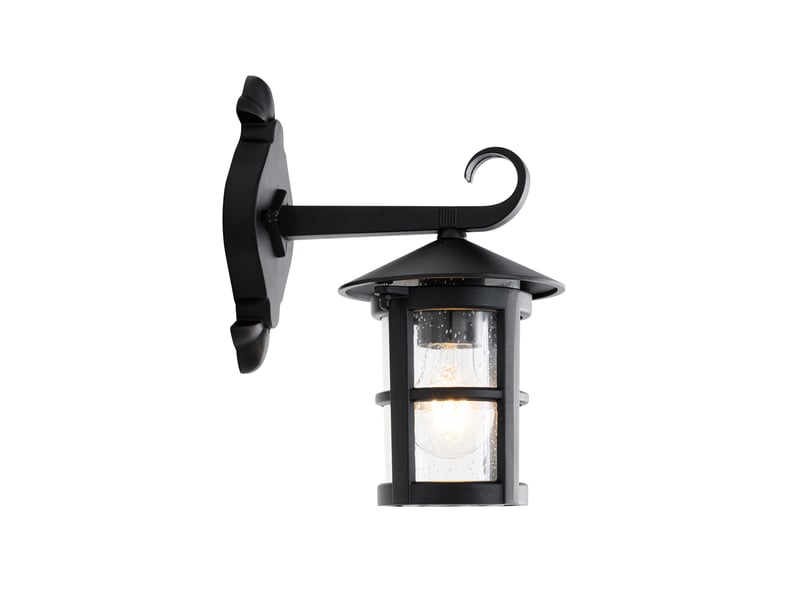 Lanterne murale d'extérieur classique noire ip44 - herb  - Conforama E