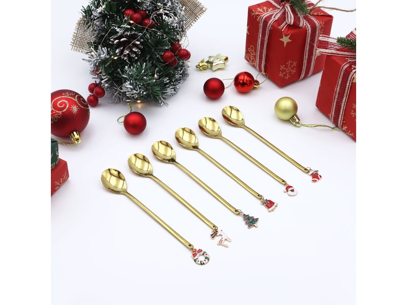 COUTELLERIE Petite cuillère doré NOEL - Conforama X