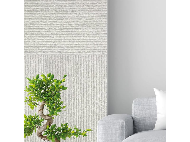 Panneaux décoratifs 3d effet pierre en pu, lot de 12 pièces - blanc - Conforama B