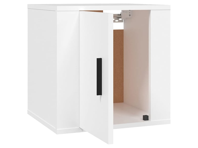  Meuble tv - banc tv - meuble de rangement mural blanc 40x34,5x40 cm  - Conforama E