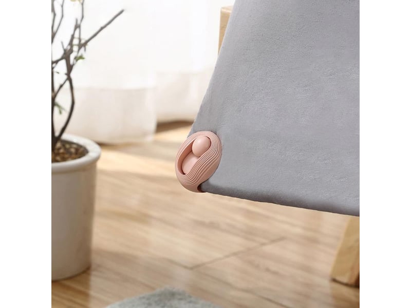  Befestigungsclips  bettlaken 6 stück en abs in rosa rutschfeste quiltclips pour bettdecken für  - Conforama C