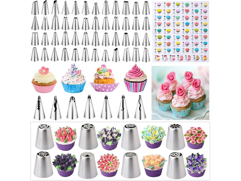  Kit de pâtisserie 356 pièces avec douilles – accessoires pour préparation culinaire  - Conforama D