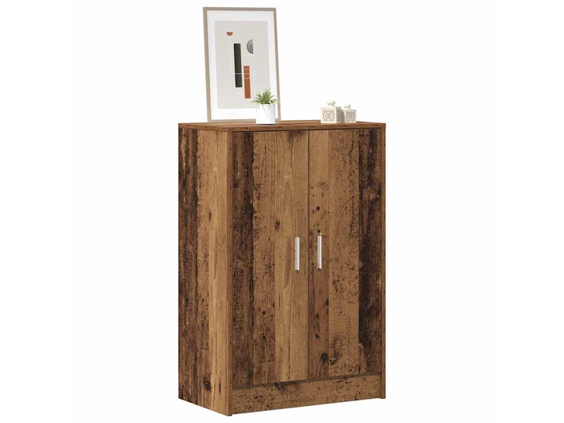  Meuble à chaussure, cabinet à chaussures 60x35x92 cm bois ancien 6 étagères  - Conforama C