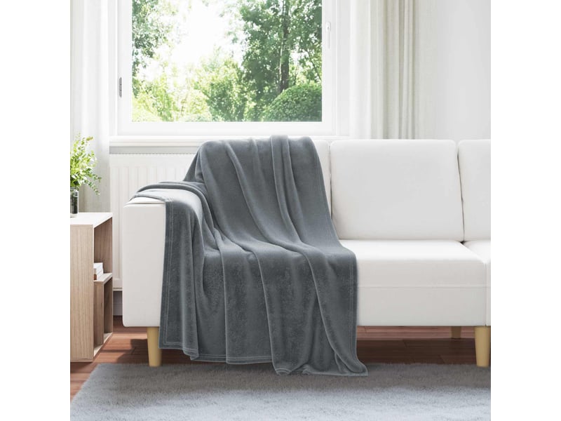  Couverture jetée de canapé 6 pcs gris foncé 130x150 cm 3.04 kg  - Conforama B