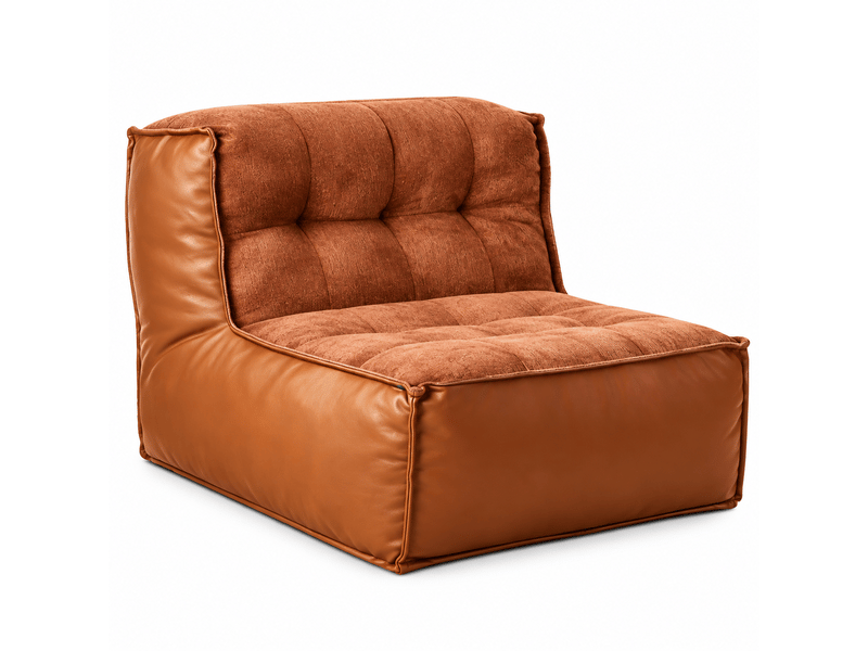 Fauteuil 1 place élégant avec dossier sculptural et table d’appoint intégrée - Conforama A