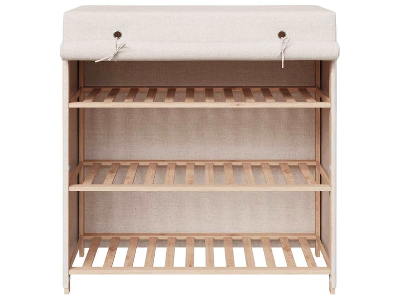  Meuble à chaussure | armoire à chaussures avec housse blanc 79x40x80 cm  tissu  - Conforama D