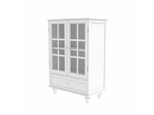 Buffet 2 porte(s) 1 tiroir(s) - 71 cm coloris blanc