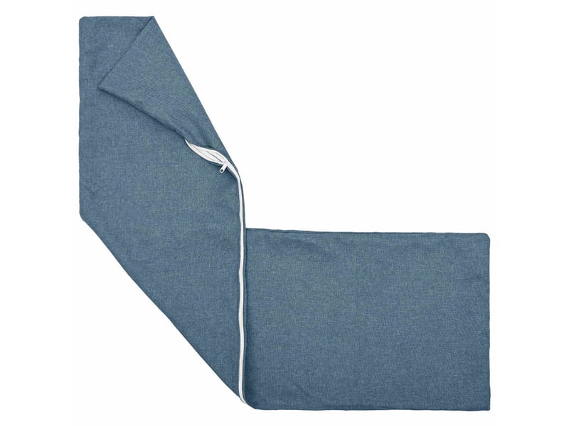  Coussin avec oreiller, coussin décoratifs heerlen bleu denim 40 x 145 cm tissu cf50959  - Conforama C