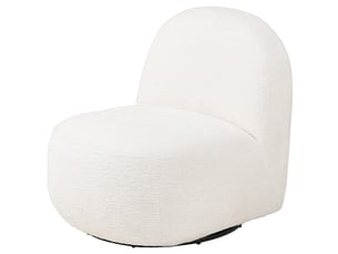 Svit-fauteuil lounge pivotant en tissu écru