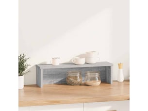 Étagère de cuisine empilable, rangement de cuisine sonoma gris 50x15x16 cm cf41435
