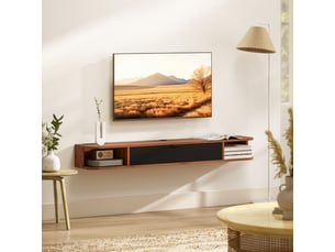 Meuble tv coloris marron  <strong>HOMCOM</strong>  <strong></strong>