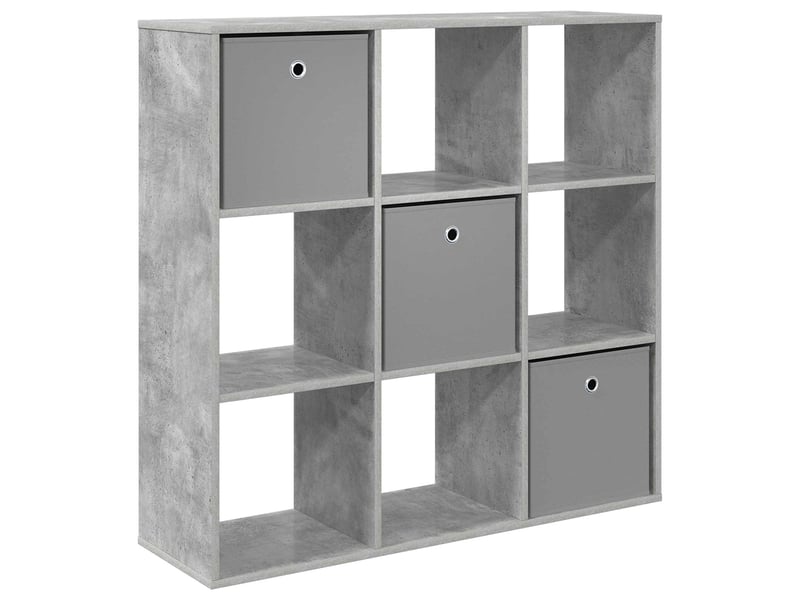  Buffet - bahut - meuble de rangement gris béton 102 x 31 x 99,5 cm  - Conforama A