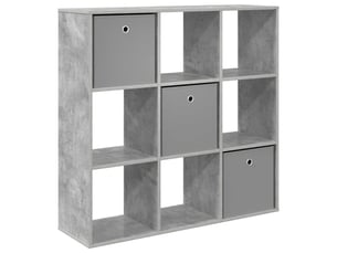 Buffet - bahut - meuble de rangement gris béton 102 x 31 x 99,5 cm