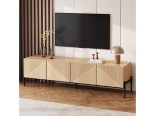 Meuble tv coloris naturel 163 cm <strong></strong>  <strong></strong>
