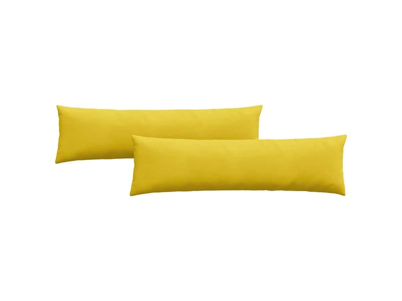  Lot de 2 coussins de canapé, coussins décoratifs jaune 145 x 40 cm cf59102  - Conforama A