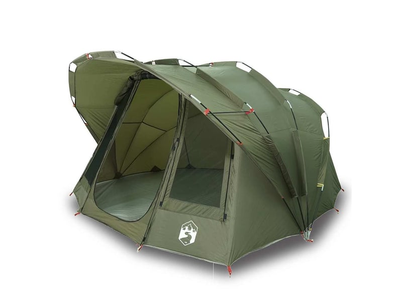 Tente de pêche, tente de camping 5 personnes vert olive imperméable shl48429 - Conforama A