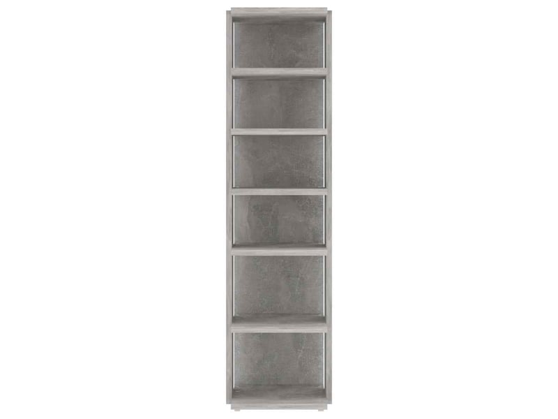  Meuble à chaussure, armoire à chaussures gris béton 27,5x27x102cm bois d'ingénierie  - Conforama D
