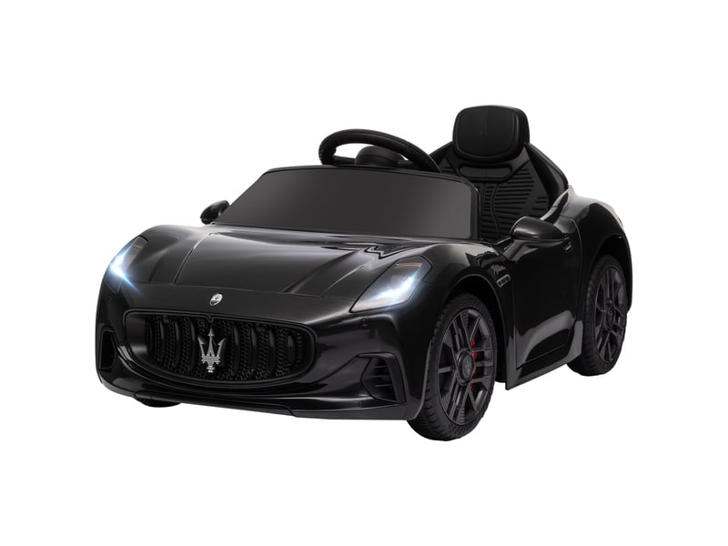 Voiture électrique pour enfants sous licence maserati gran turismo folgore, 12v avec télécommande, de 3 à 5 ans, noir - Conforama B