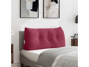Coussin de dos, coussin de dossier bordeaux 100 x 24 x 50 cm velours cf54576