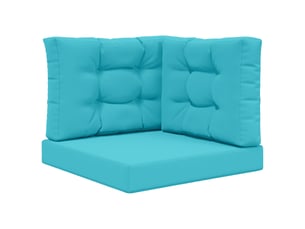 Coussin de canapé d'extérieur, coussin de chaise polyester turquoise 60 x 60 cm cf54177