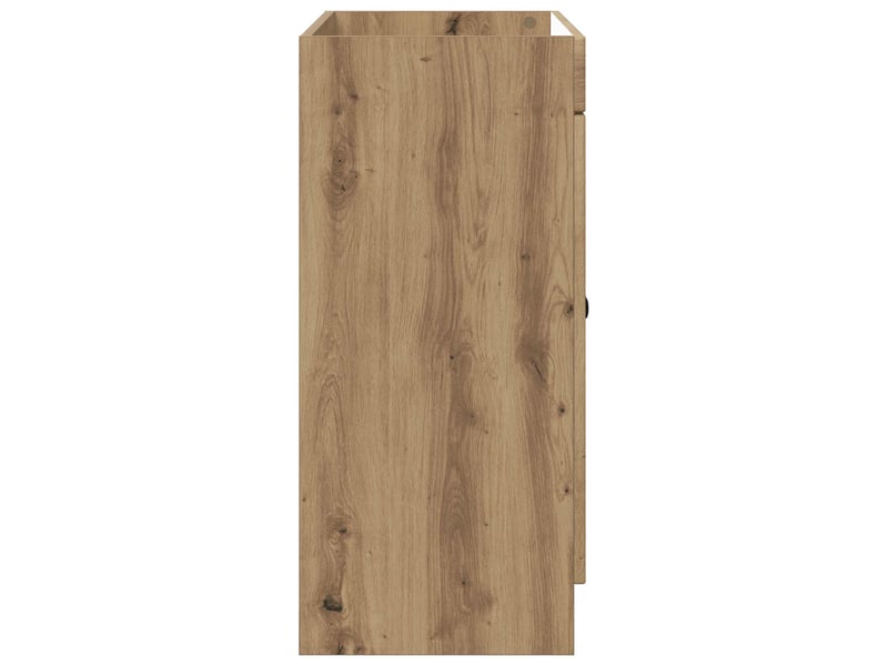  Armoire sous évier de salle de bain, meuble de rangement chêne artisanal shl6165  - Conforama E