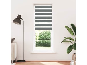 Store zèbre, store de fenêtre gris foncé largeur du tissu 80,9 cm polyester cf48629