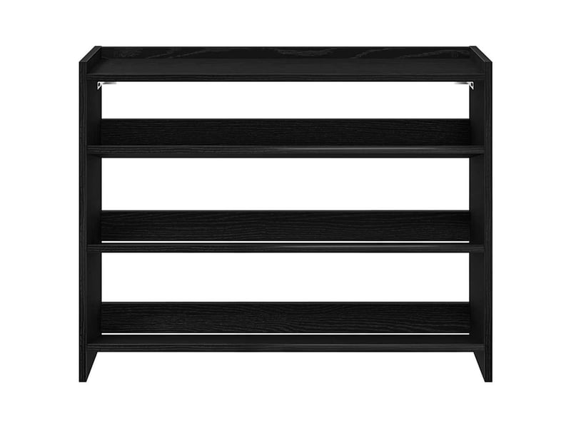  Meuble à chaussures, étagère à chaussures noir 80x25x62 cm bois d'ingénierie  - Conforama D