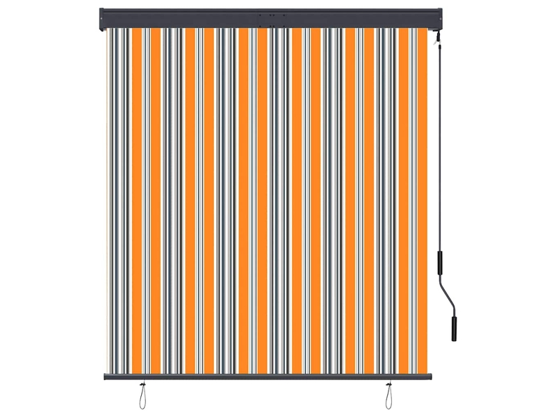  Store enrouleur, store roulant d'extérieur 140x250 cm jaune et bleu cf47324  - Conforama A