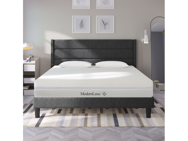 Matelas en mousse 160x200 cm froide 7 zones réversible, h2h3, blanc - Conforama B