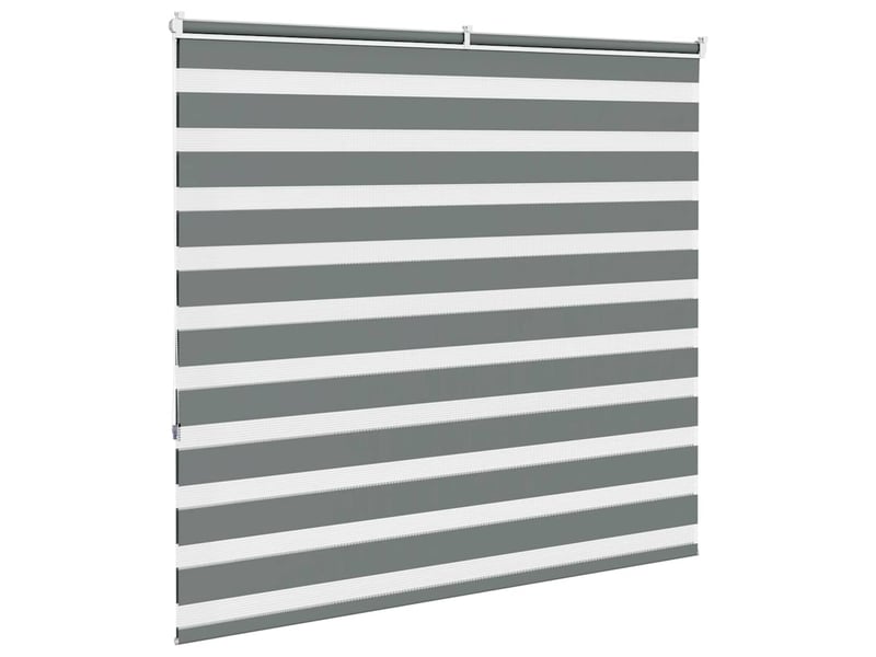 Store zèbre, store de fenêtre gris foncé largeur du tissu 160,9 cm polyester cf48588 - Conforama D