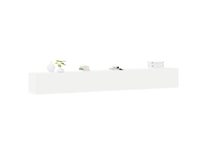  Ensemble de meubles tv - banc tv - meuble de rangement 3 pcs blanc bois d'ingénierie  - Conforama C
