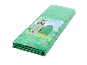 Film de serre 4 x 2 m, film de jardin imperméable avec porte, 8 fenêtres, protection uv, polyéthylène indéchirable, film vert uniquement