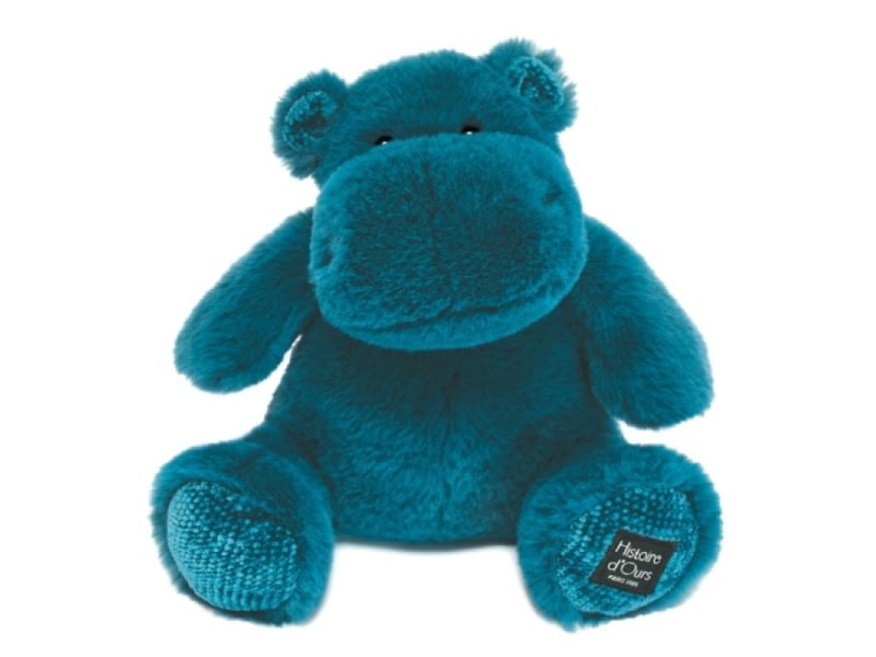  Peluche hippo hip pop bleu canard - 25 cm  - Conforama A