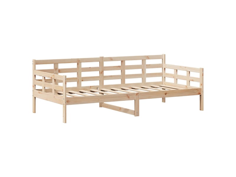 Lit simple- lit adulte - lit de jour avec toit sans matelas 80x200 cm bois massif - Conforama D