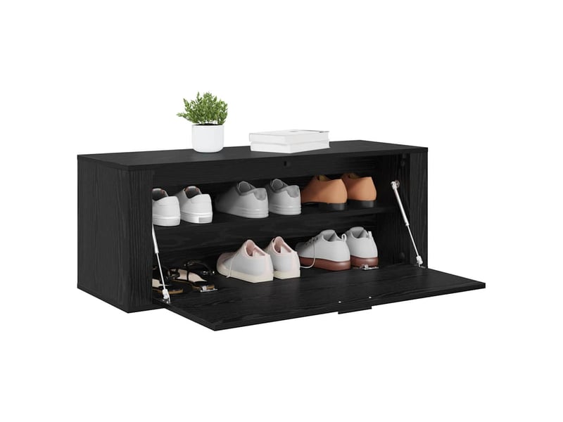  Banc à chaussures, meuble à chaussures 100x35x38 cm bois d'ingénierie shl8814  - Conforama C