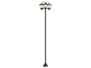 Lampadaire à 3 têtes noir 16x16x187 cm aluminium et abs shl75665