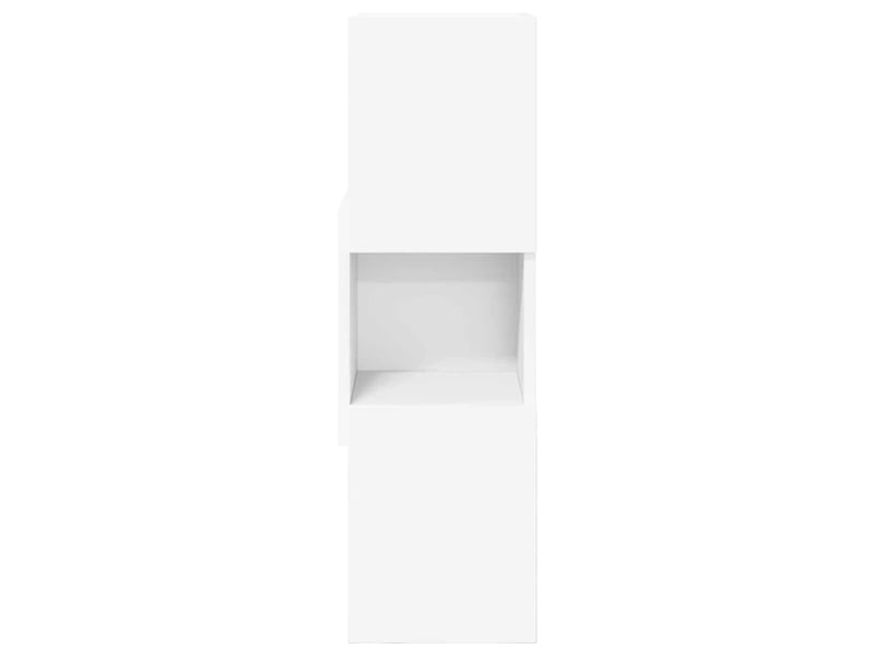  Meuble d'angle, meuble de rangement salon 25,5x25x80cm bois d'ingénierie  - Conforama E