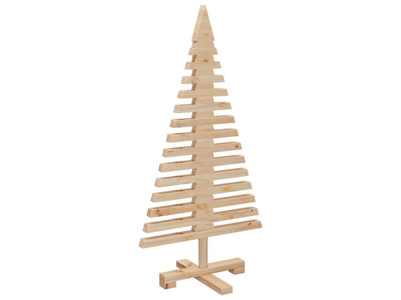  Sapin de noël - arbre de noël en bois pour décoration 90 cm bois massif de pin  - Conforama D