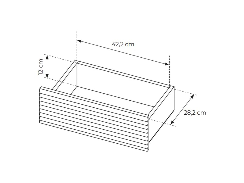  Buffet hatareta, commode 3 tiroirs, 154x40x84h cm chêne marron Hatareta - Conforama E