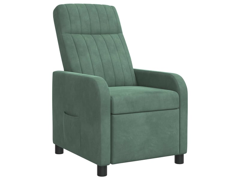  Vidaxl fauteuil inclinable vert mer velours (v)  - Conforama A