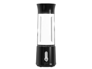 Blender portable sans fil usb-c, 6 lames inox, led, 620g, pctg, 89×89×270mm - noir