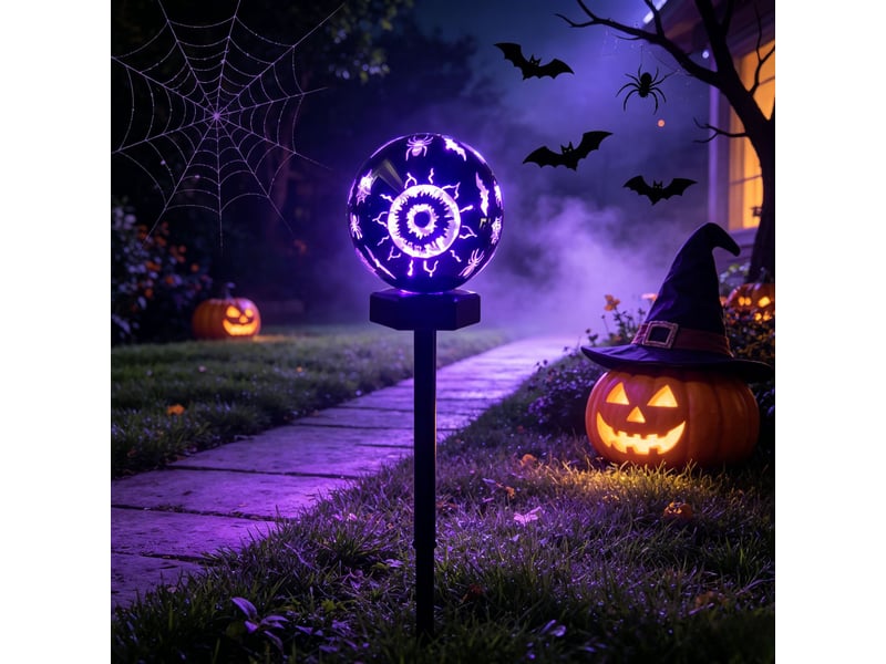  Pack de 1 lampes solaires halloween extérieures, décoration lumineuse ip65 étanche pour jardin, cour, pelouse, terrasse et allée  - Conforama A