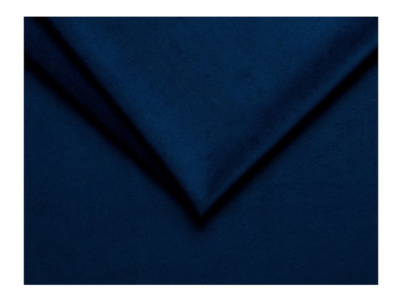 Canapé d'angle gauche miloe mini 3 places en velours - bleu foncé MILOE - Conforama C
