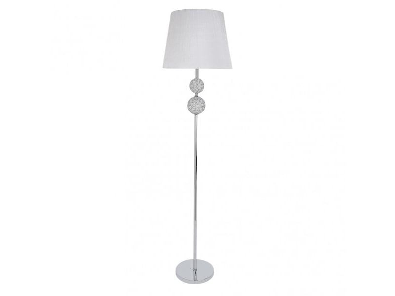  Lampadaire fabrilamp bogota e27 coloris chromé blanc 160 x 38 x 38 cm 201541020 - Conforama A